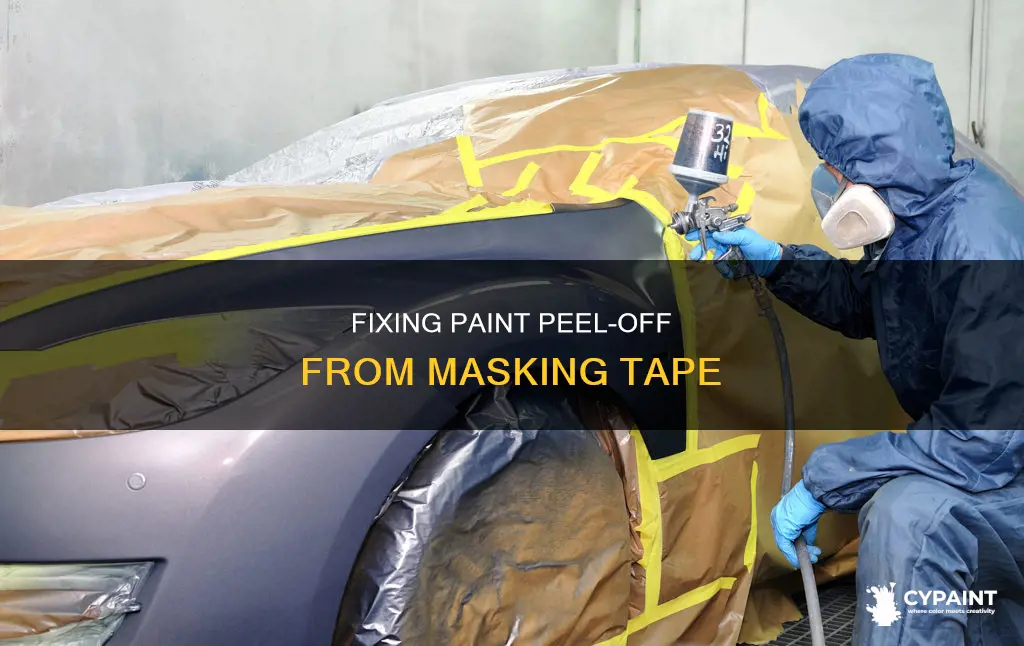 what to do when masking tape peeled off paint
