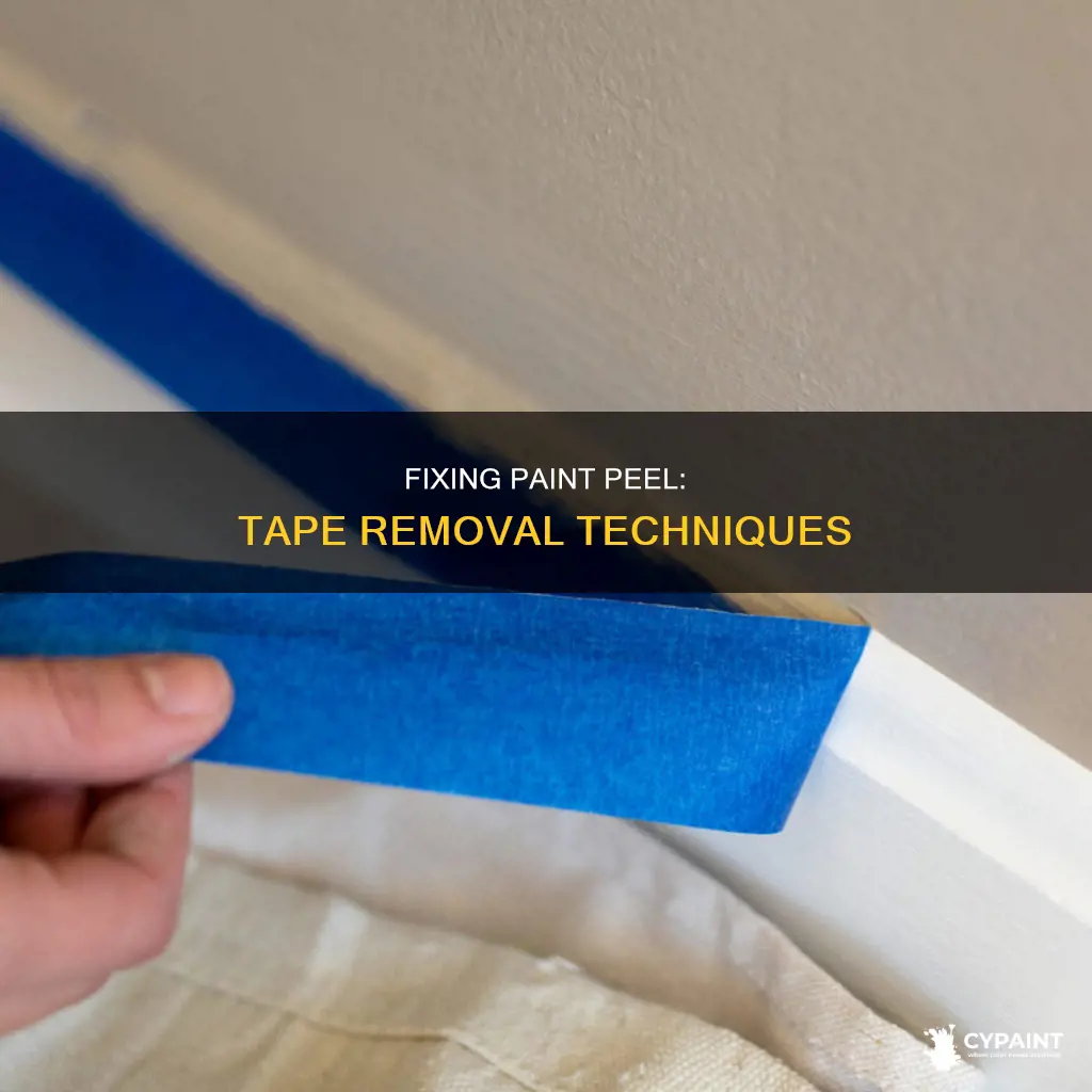what to do when paint comes off with tape