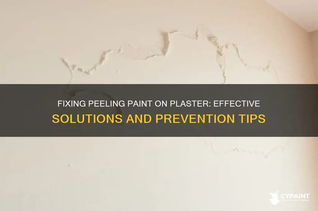 what to do when paint peels off plaster