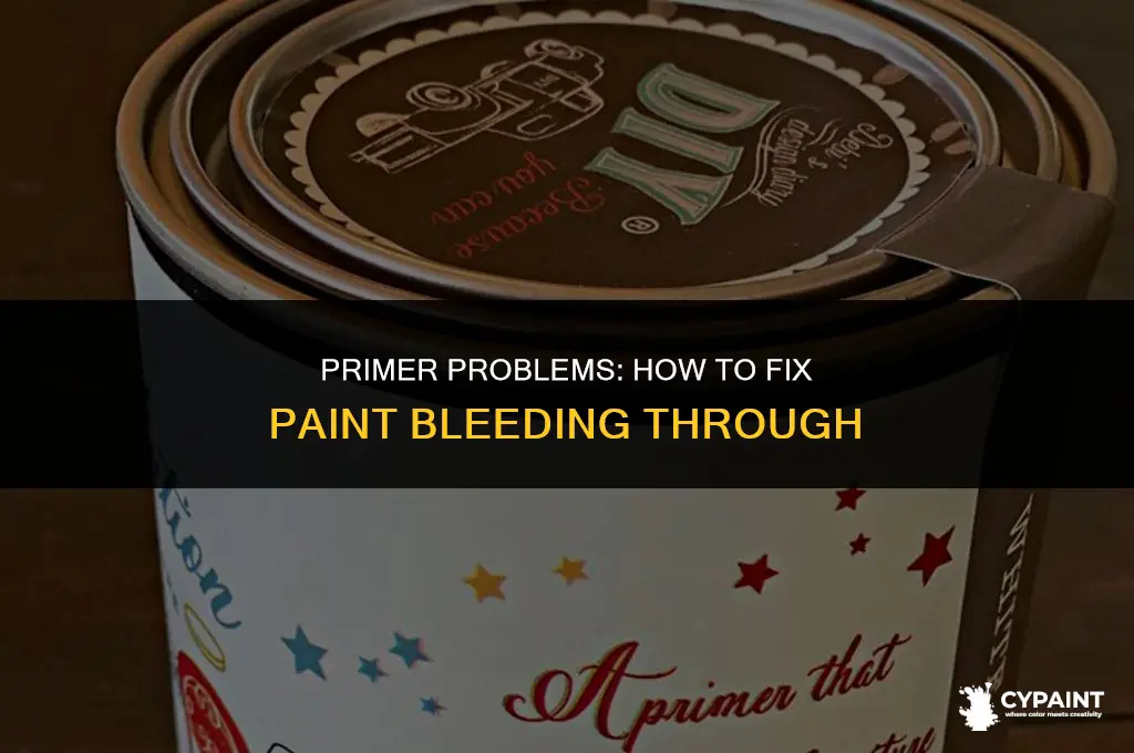 what to do when your paint bleeds through your primer