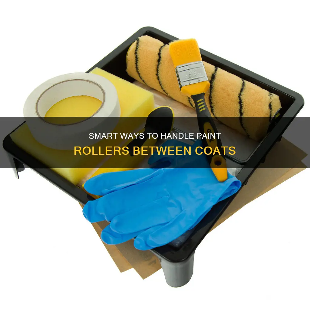 what to do with a paint roller between coats