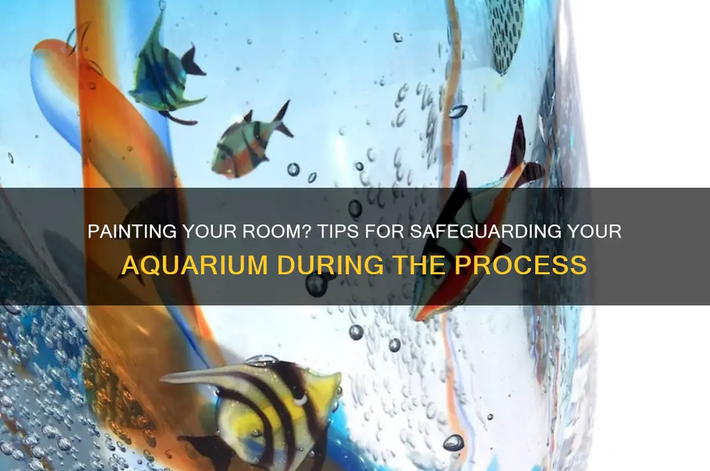 what to do with aquarium when painting room