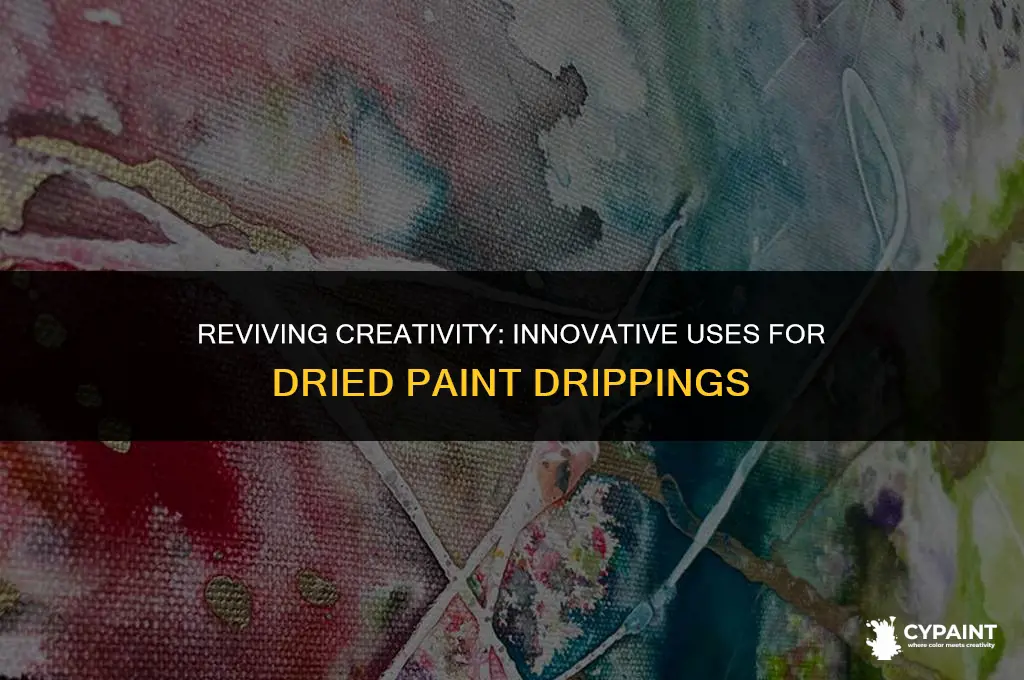 what to do with dried paint drippings from paint pouring
