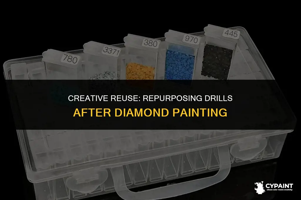 what to do with drills when diamond painting ia done