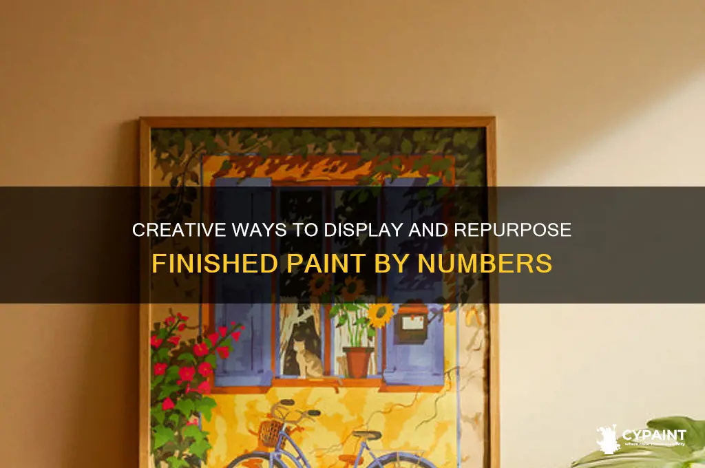 what to do with finished paint by numbers