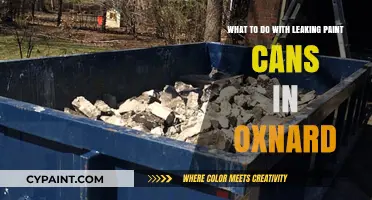 Proper Disposal of Leaking Paint Cans in Oxnard