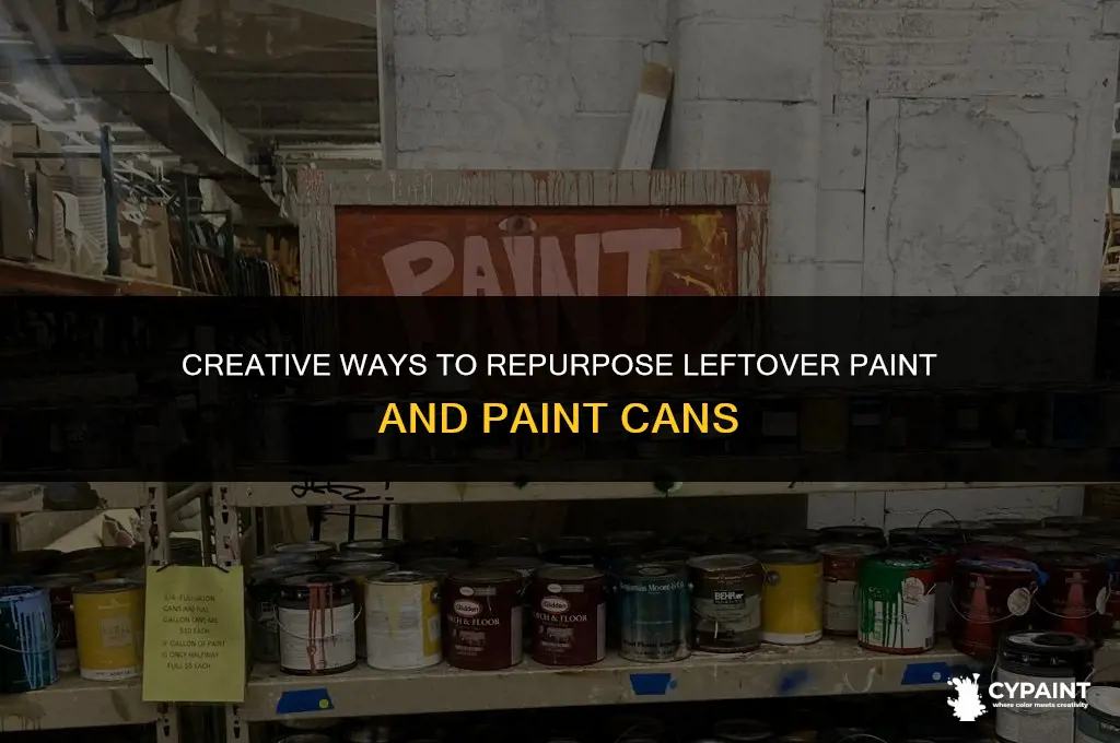 what to do with left over paint and paint cans