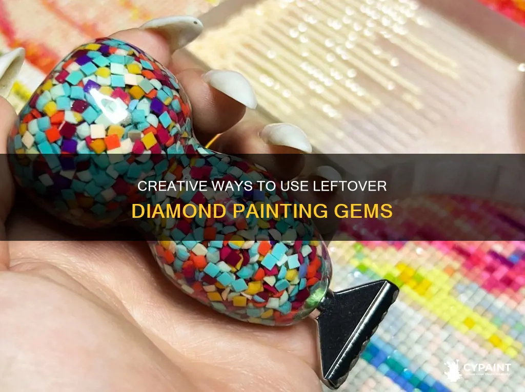 what to do with leftover gems from diamond painting