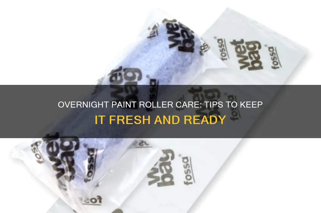 what to do with paint roller over night