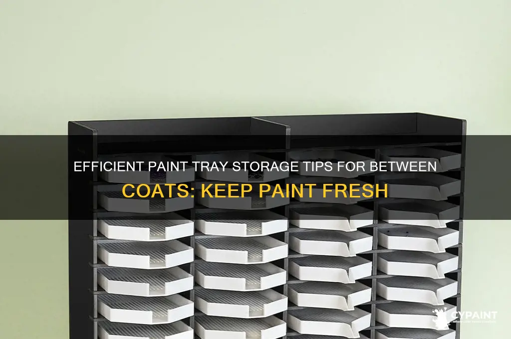 what to do with paint tray between coats