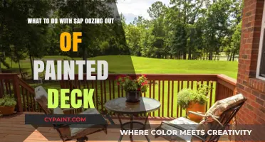 Effective Solutions for Sap Oozing from Your Painted Deck