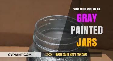 Creative Uses for Small Gray Painted Jars: Stylish DIY Ideas