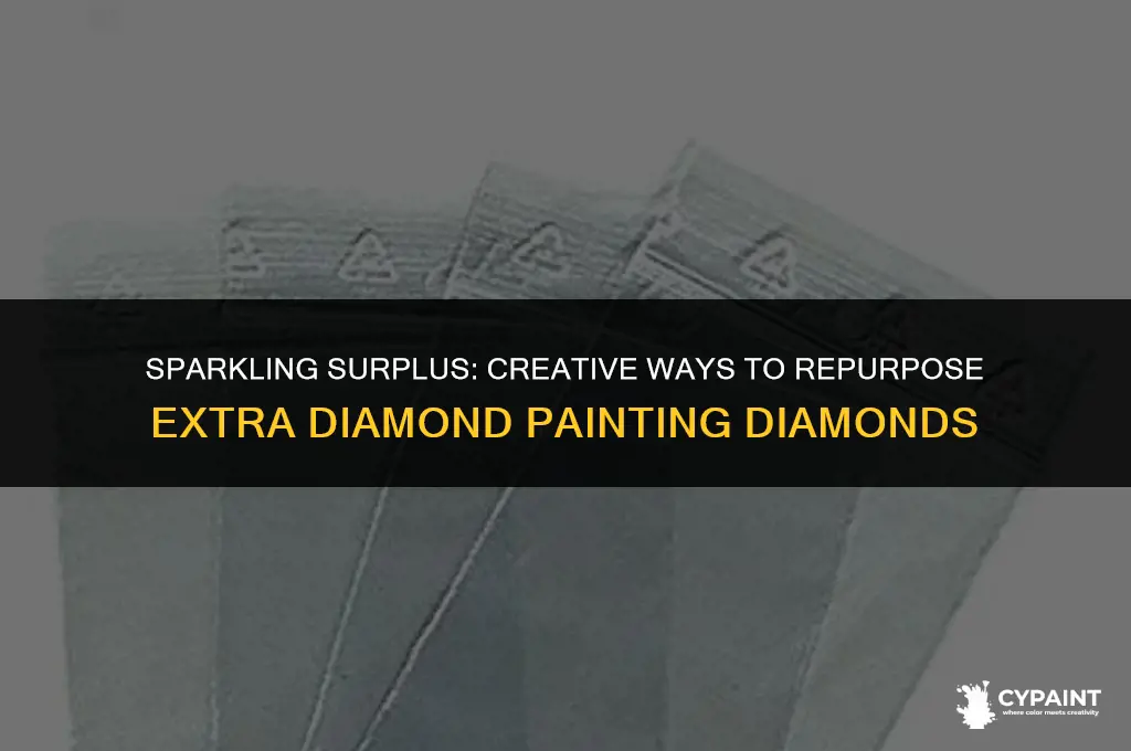 what to do with the extra diamonds from diamond painting