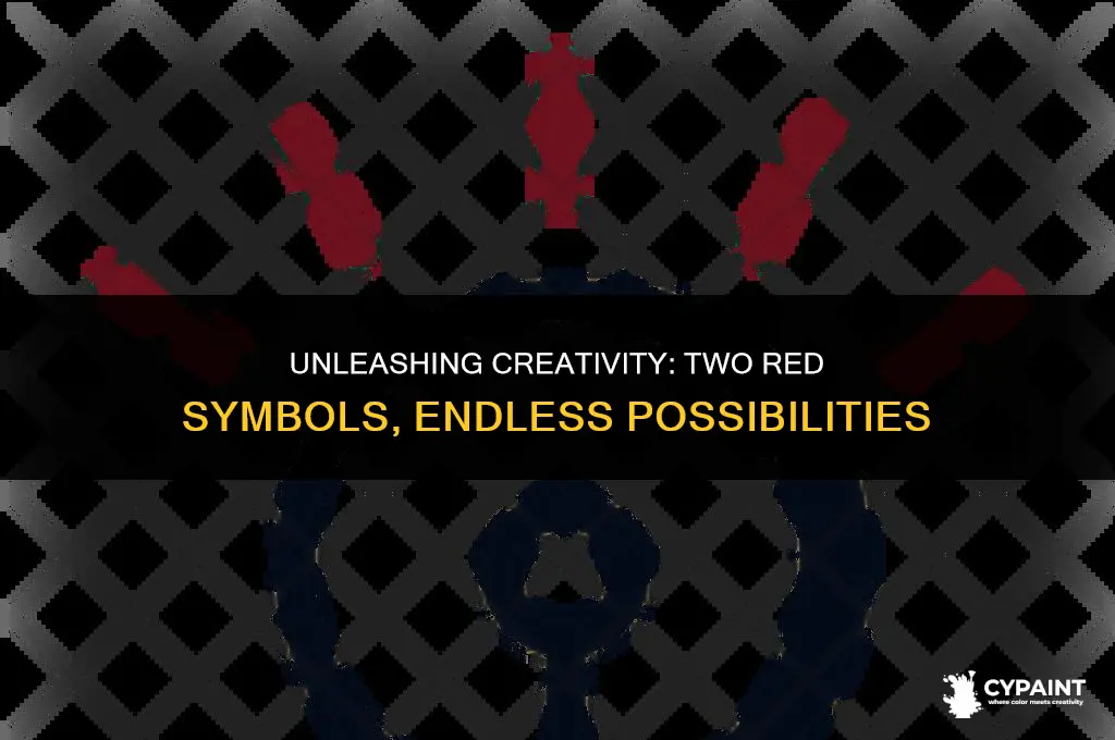 what to do with the two symbols in red paint