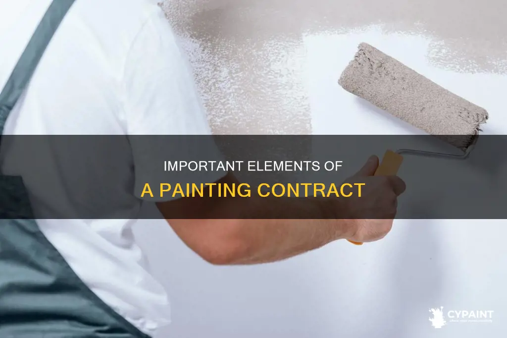 what to include in a contract with a painter