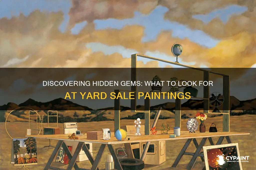 what to look for at yard sales paintings