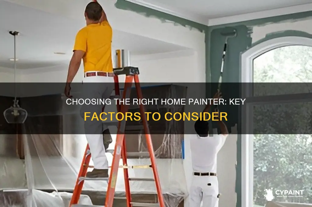 what to look for in a home painter