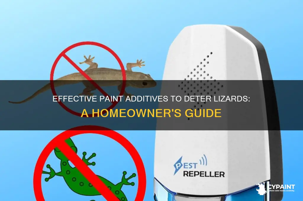 what to mix in paint to avoid lizards