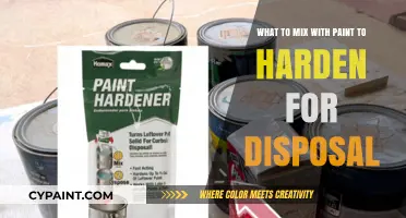 Dispose of Paint: Hardeners and Mixtures for Safe Disposal