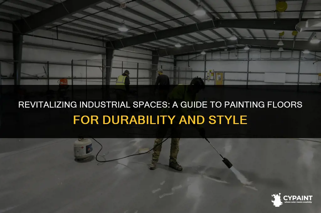 what to paint a flor with in an idustry setting
