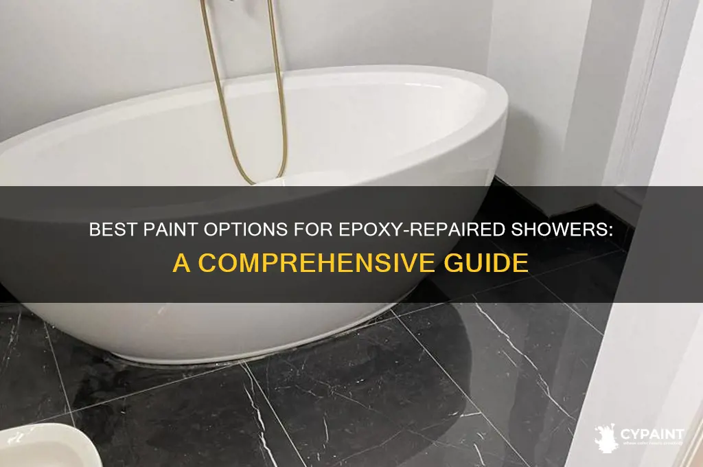 what to paint an epoxy repair shower with