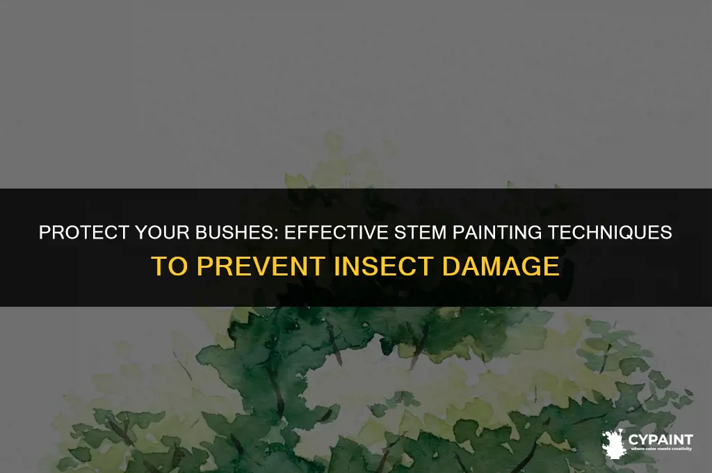 what to paint bushes stems with to preent insect damage