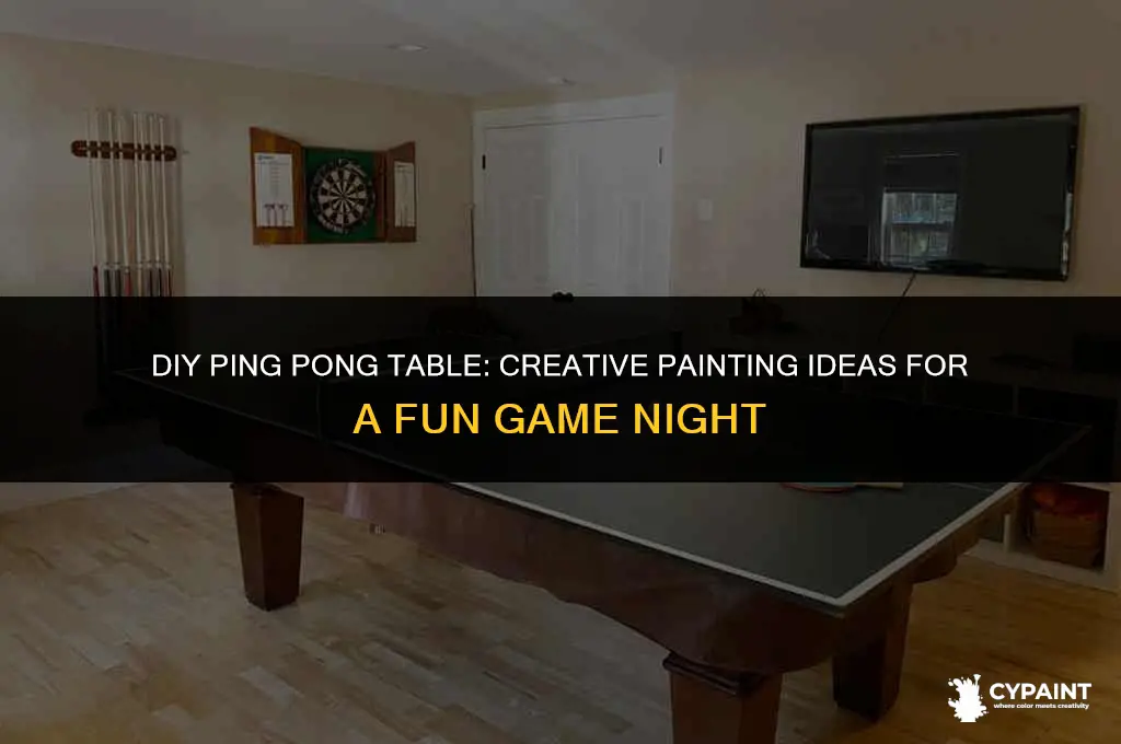 what to paint for a home made ping pong table