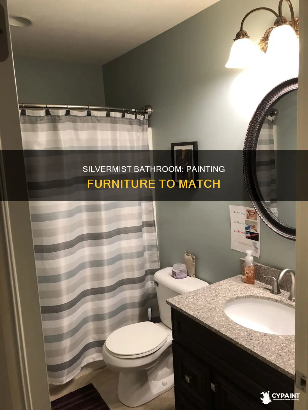 what to paint furnitu re in silvermist painted bathroom