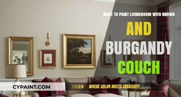 Complementing Brown and Burgundy: Living Room Paint Ideas