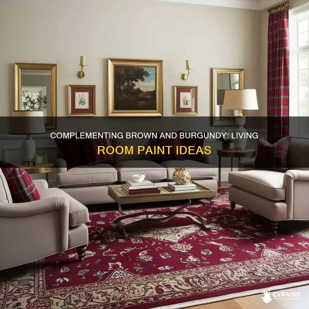 what to paint livingroom with brown and burgandy couch