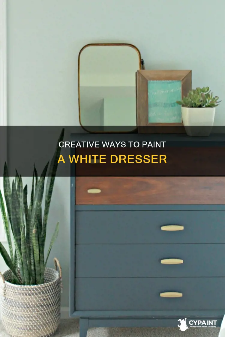 what to paint on a 10 drawer hite dresser