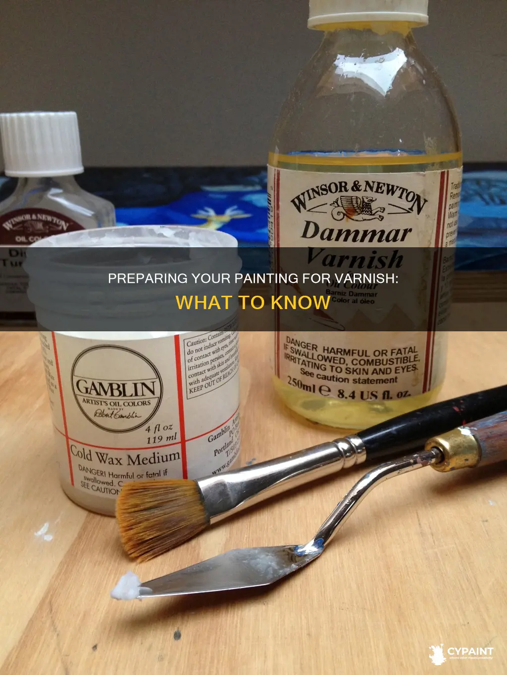 what to paint on a painting to varnish it