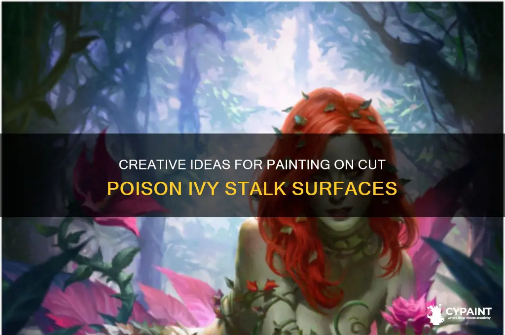 what to paint on cut poision ivy stalk
