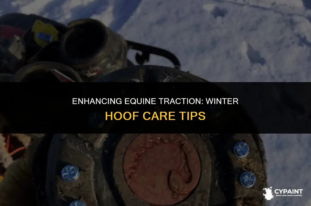 what to paint on horses hooves for traction in winter