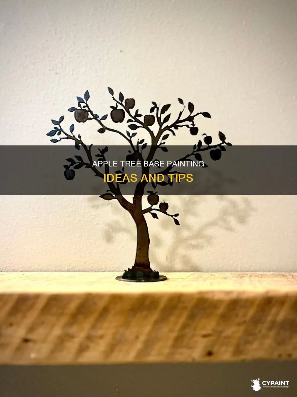 what to paint on the base of apple tree