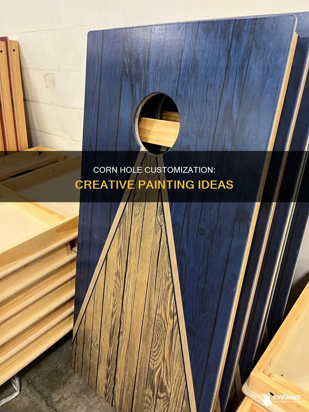 what to paint on top of corn hole boards