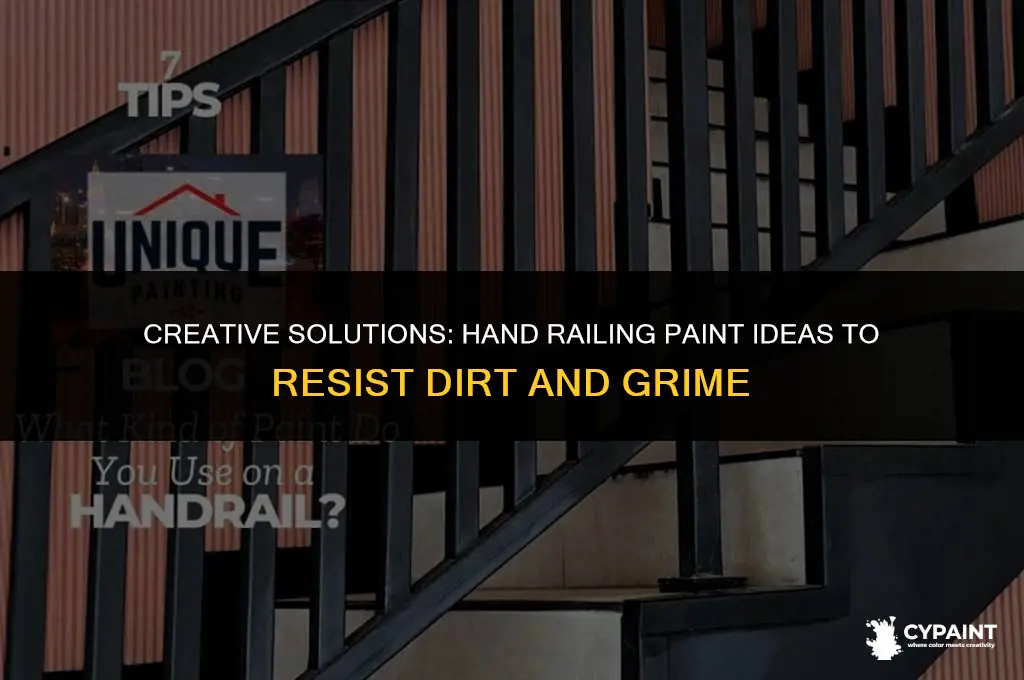 what to paint on your hand railing to avoid dirt