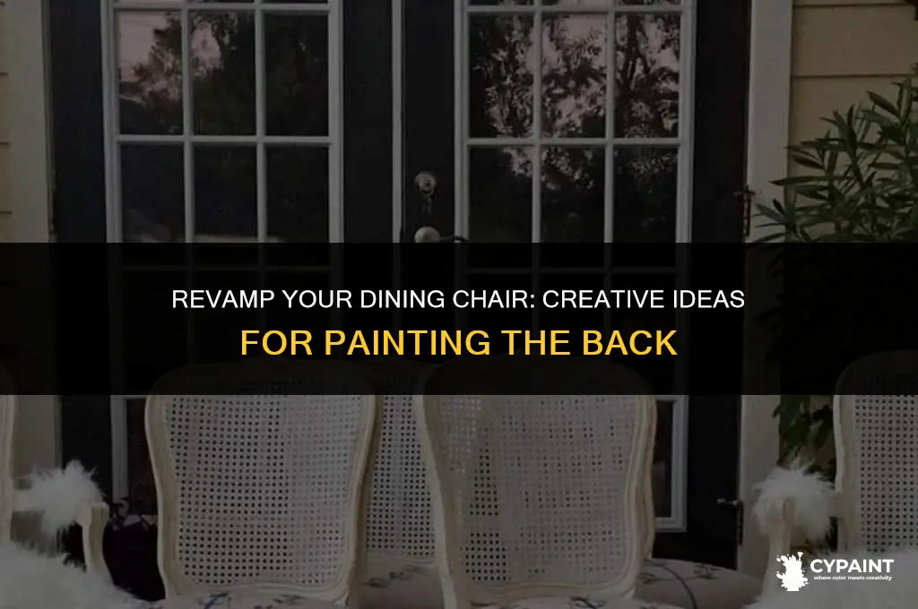 what to paint the back of bage dinning chair with
