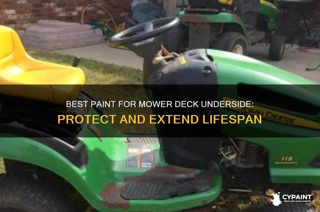 what to paint underside of mower deck with