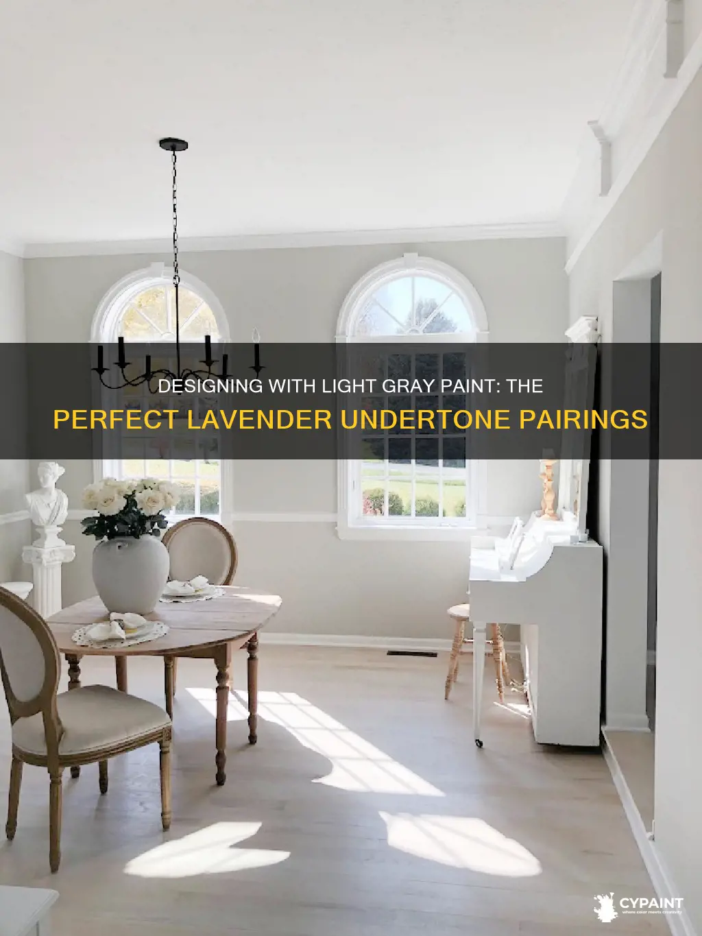 what to pair with light gray paint lavender undertones
