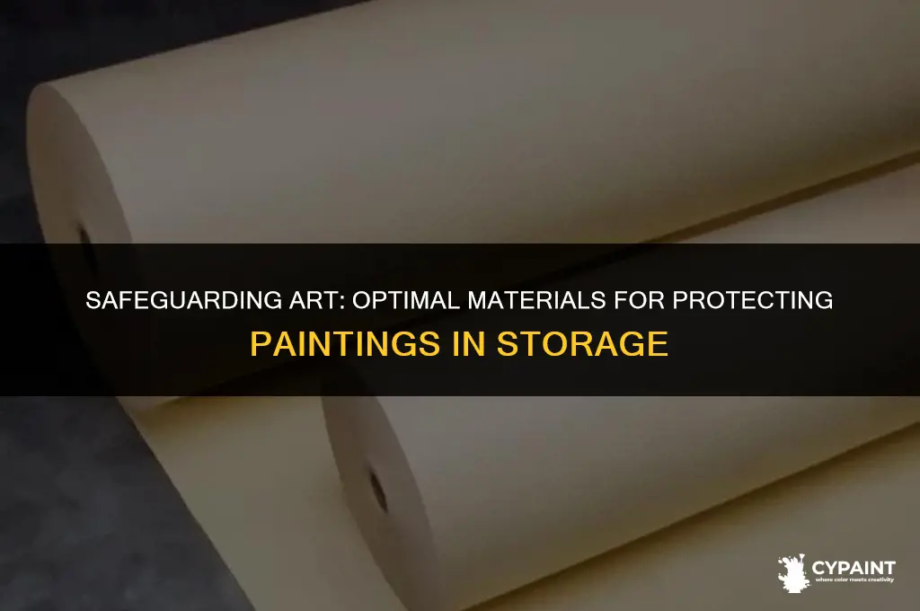 what to put between paintings to protect them in storage