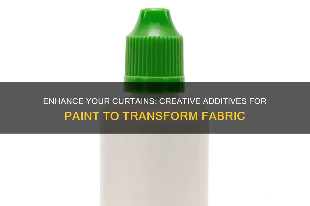 what to put in paint to paint curtains