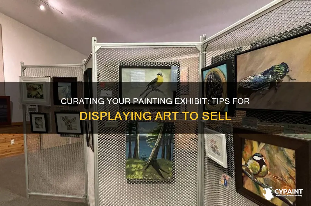 what to put in painting exhibit for sale