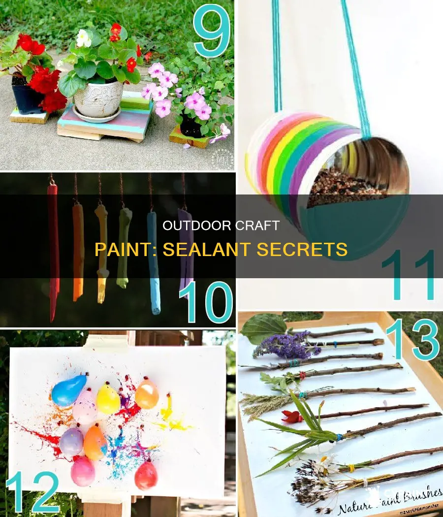 what to put on craft paint to put outside