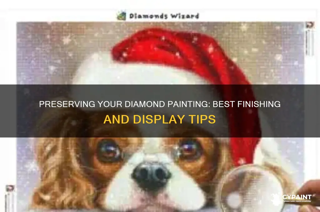 what to put on diamond painting when finished