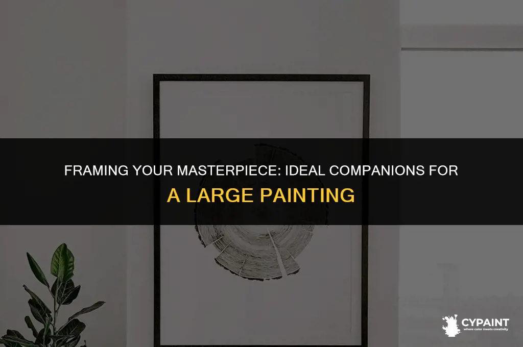 what to put on either side of a large painting