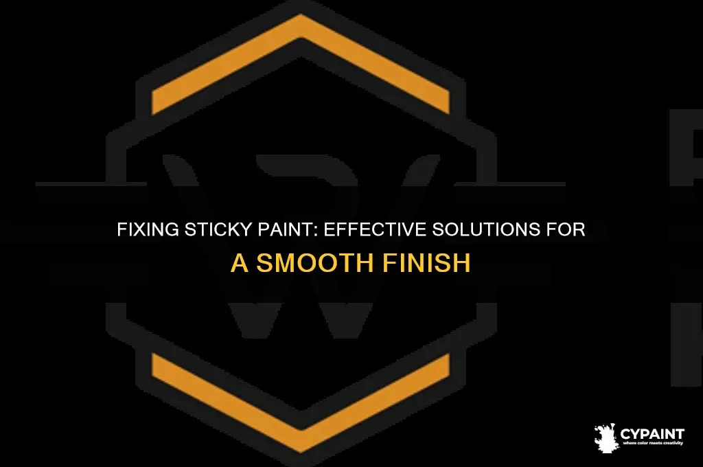 what to put on paint if it sticky