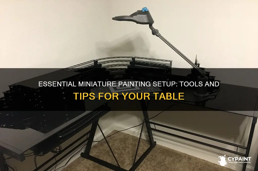 what to put on table when painting miniatures