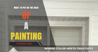 Back of Your Painting: What to Include