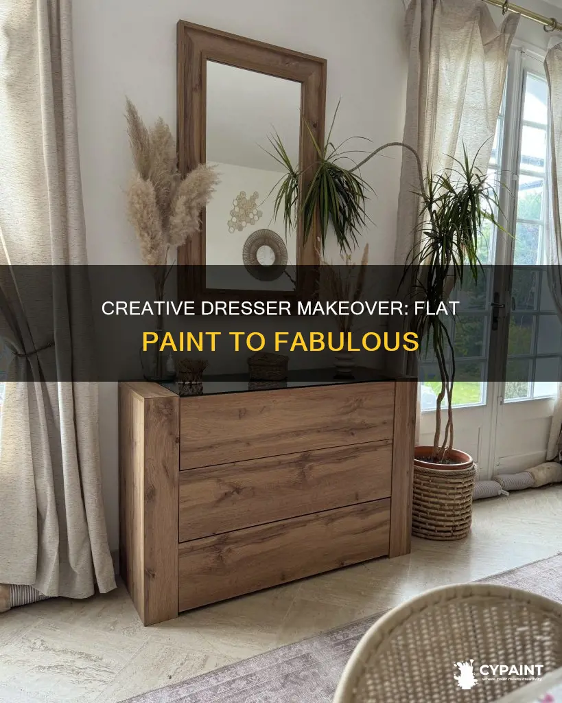 what to put on you flat painted laminate dresser